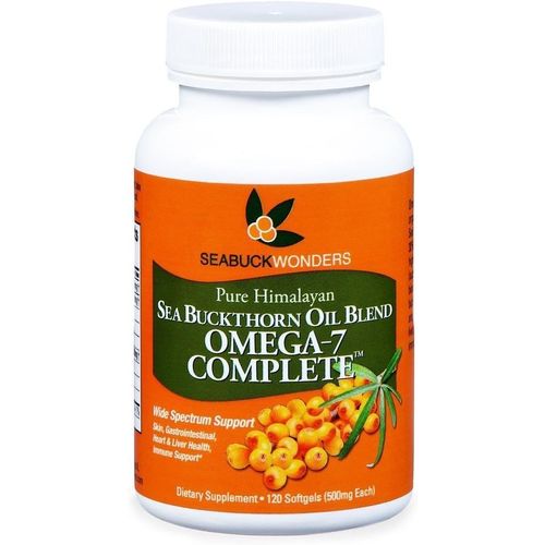 SeaBuckWonders, Huile pure d'argousier de l'Himalaya, Omega-7 Complete, 120 capsules à enveloppe molle