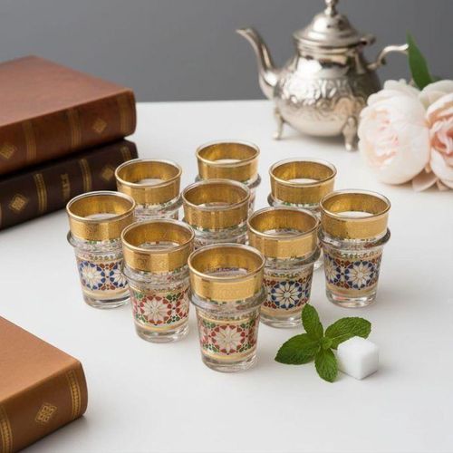 Set de 12 Verre à thé – Ensemble élégant de 12 pièces cristal ZAMAN