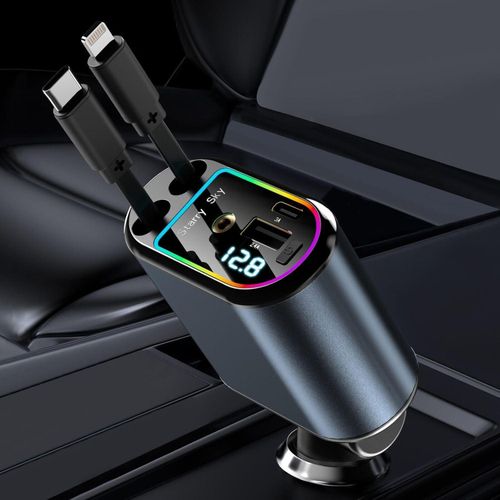 Chargeur voiture rétractable rapide et polyvalent