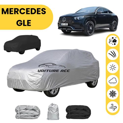 Bâche voiture imperméable double face – Protection complète contre pluie, soleil et poussière + sac offert ( MERCEDES GLE )