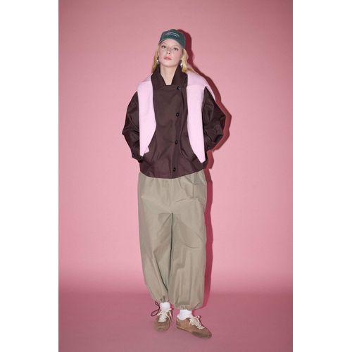 Pantalon balloon fit à double poches taille normale