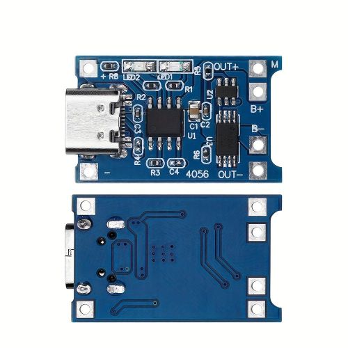 TP4056 Type-C USB 5V 1A Lithium Battery Charging Board Module - 3 PCS - 1000mA Charger Protection Circuit for DIY Electronics