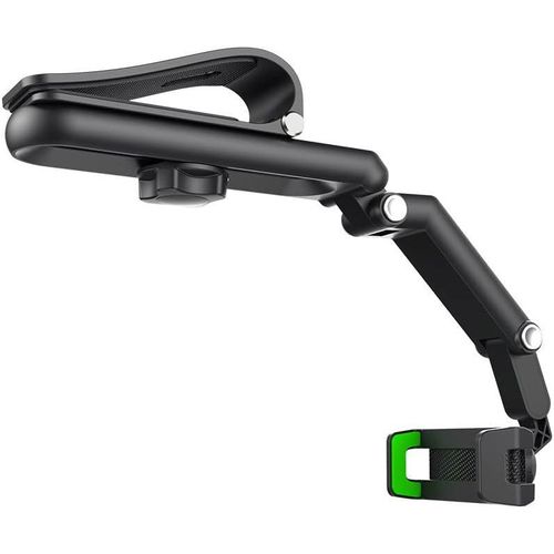 Support de téléphone pour rétroviseur universel, support de téléphone portable pour rétroviseur de voiture support de rétroviseur de voiture réglable rotatif à 360 degrés pour tous les smartphones