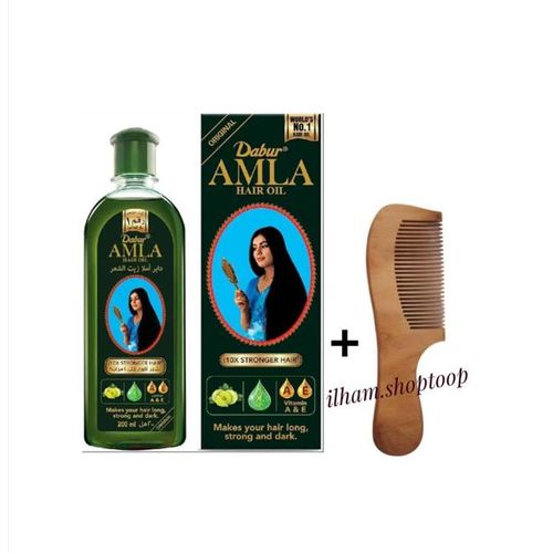 Original Hair Oil -Nouvelle Formule améliorée (200ml)+Peigne en bois avec manche