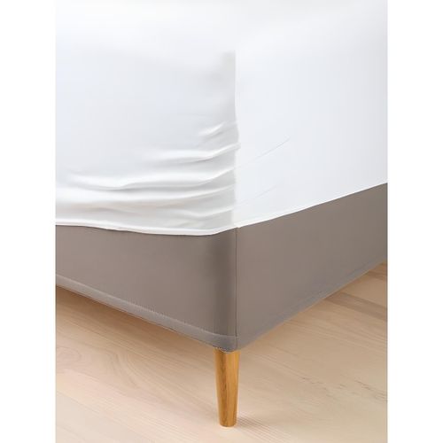 Drap-housse - Jersey - Confort optimal - Blanc - 160x200x35 cm