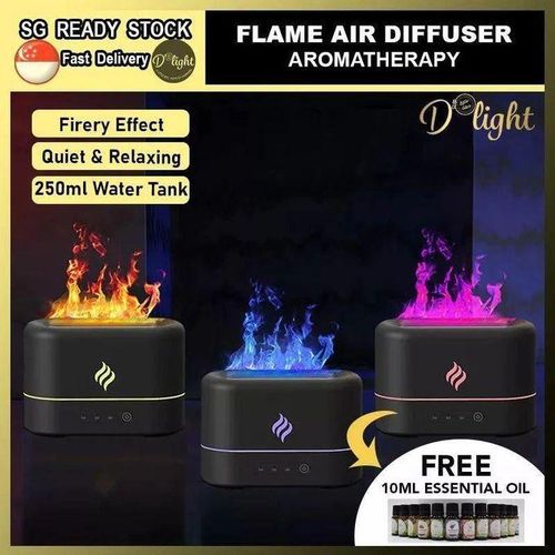 Humidificateur d’air moderne à effet flamme réaliste