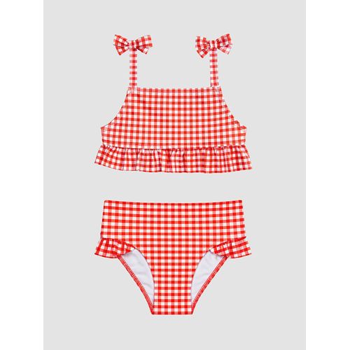 Bikini à carreaux pour filles