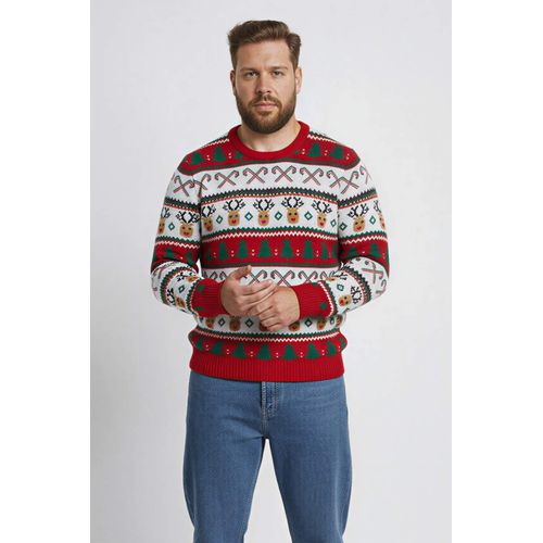 سترة ميلاد محبوكة برقبة دائرية