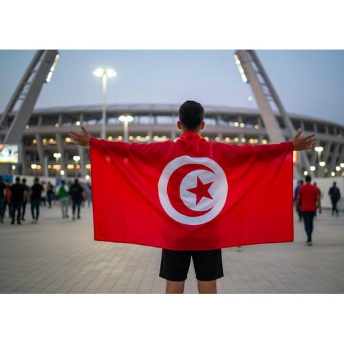 علم تونس – علم مشجع كأس أمم إفريقيا 2025