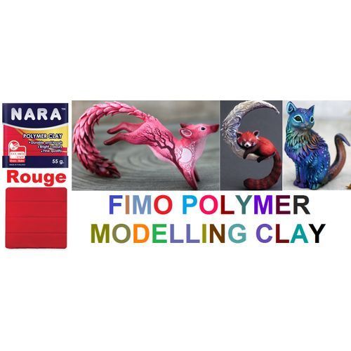 Patte Argile Fimo Polymer Clay Modelling,Rouge,Cuire au four,Toute Réalisation