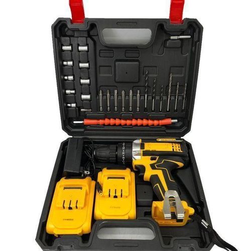 Perceuse et Visseuse Professionnelle Sans Fil Avec 2 Batteries Et Accessoires