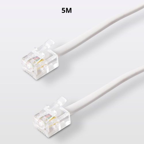 Cable Telephonique Plat Rj11 5M - Couleur Aleatoire