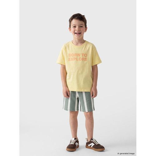 T-shirt imprimé à col rond pour garçon