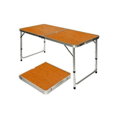 Table pliante multifonctionnelle en aluminium pour pique-niques, camping, jardinage ou voyages, 120x60x70 cm