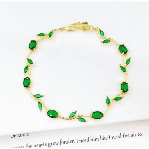 Colorful Trendy Charm Crystal Leaf Vine Flower Rhinestone