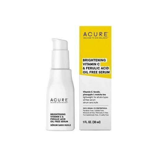 BRIGHTENING VITAMINE C & FERULIC ACID OIL FREE SERUM 30ML .
