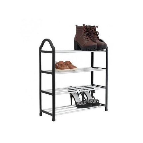 Support de rangement pour chaussures à 4 niveaux, étagère à chaussures empilable