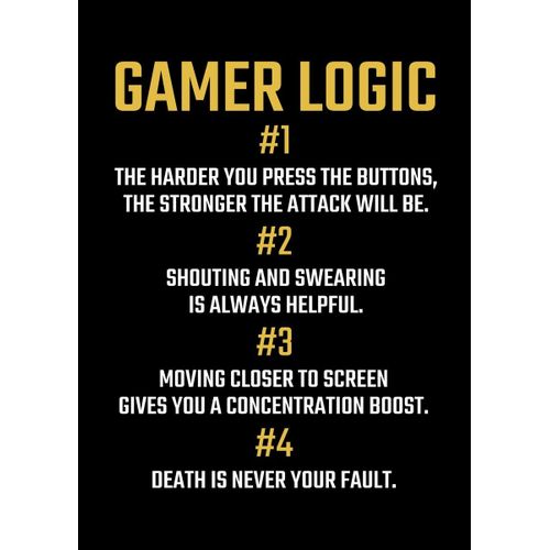Gamer Gaming Gamers Poster Chambre Haute Qualité