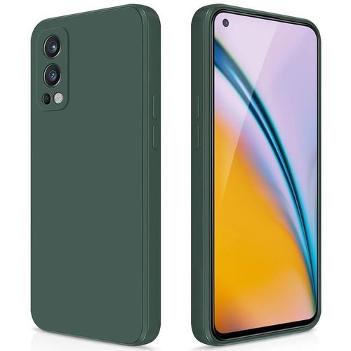جراب سيليكون سائل لهاتف Oneplus Nord 2 5G أخضر