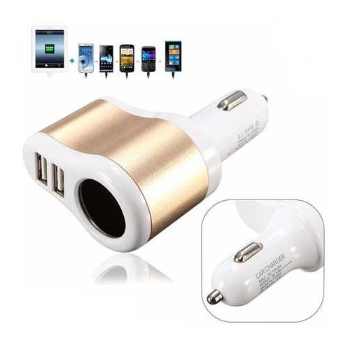 شاحن سيارة USB مزدوج مع مصباح 5V/3.1A