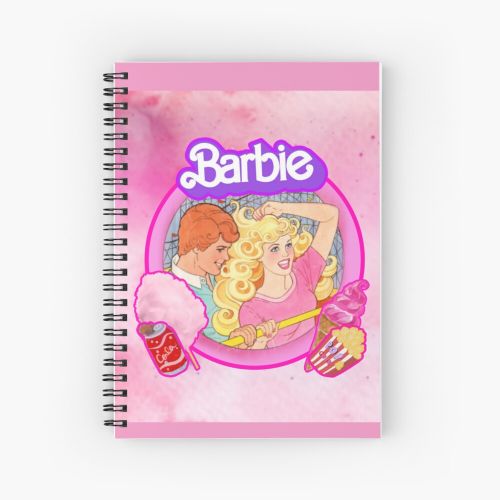 Y2k aesthetics rollercoaster with ken pastel Spiral Notebook - Bloc note