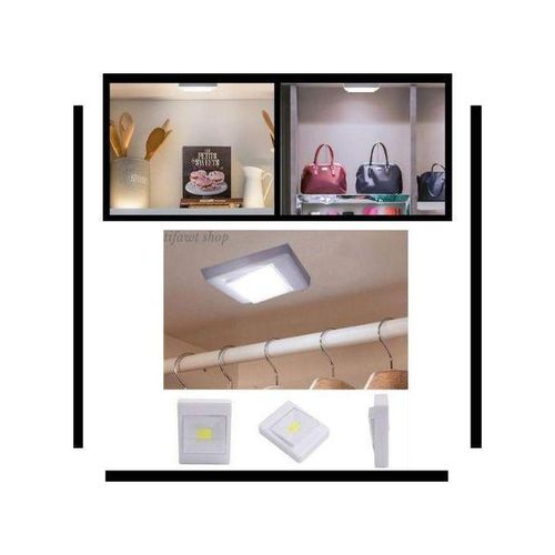 Pack de 5 Lampes LED Adhésives Sans Fil – Éclairage Intelligent pour Placards, Armoires et Espaces de Rangement