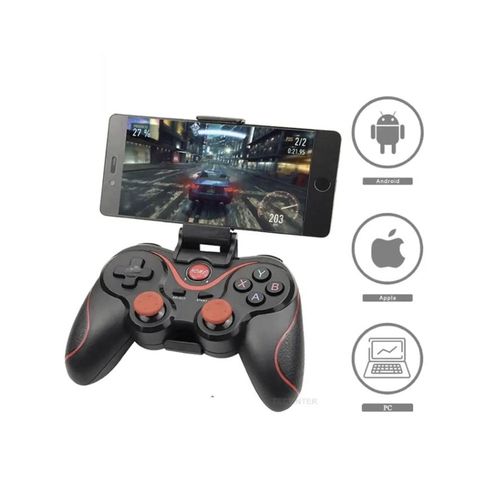 Manette de jeu Sans fil, Bluetooth 3.0, pour android et iOS contrôleur de jeu PC, support de téléphone portable, tablette, TV Box