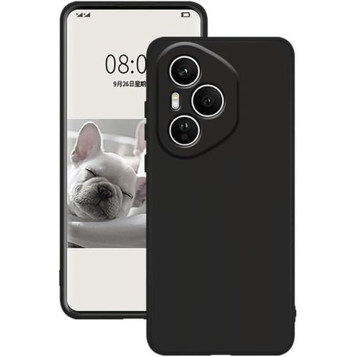 Coque en silicone noir pour Honor 400 pro 5g– Housse de protection souple, antichoc et anti-rayures, design élégant et ajusté