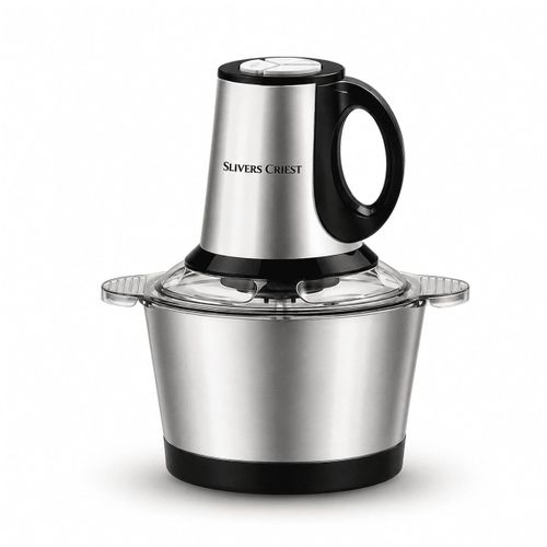 Robot Hachoir Cuisine 800W – Capacité 2 Litres – Bol en Acier Inoxydable – 4 Lames Haute Efficacité – Pour Viande, Légumes et Préparations Rapides