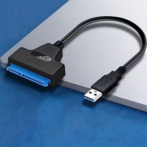 Adaptateur de Disque Dur SATA 2.5 vers USB 3.0 - Connecteur Mâle à Femelle pour Transfert de Données SSD/HDD, Prise en Charge UASP, Compatible avec les Ordinateurs Portables, Conception Légère et Portable