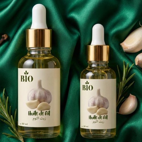Ensemble Huile de Ail 50 ml et Huile de Ail 30 ml huiles végétales beauté