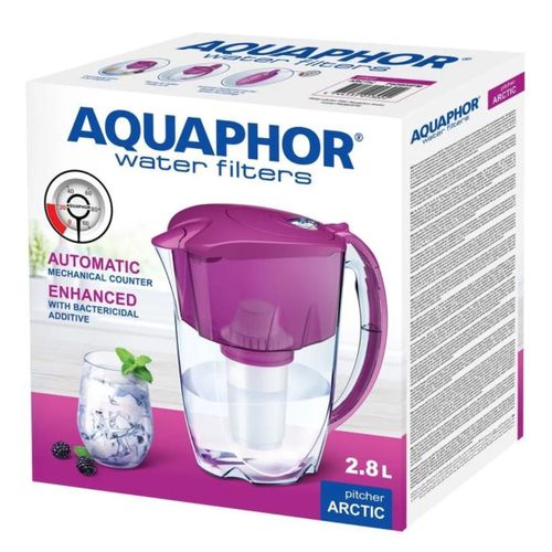 Carafe Filtrante Arctic A5 2,8L – Filtre 350L, Sans BPA, Réduit le Chlore, les Métaux Lourds et les Odeurs