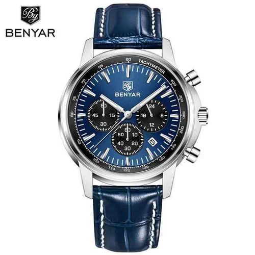 Montre-bracelet à quartz pour homme, marque de renom, étanche, bracelet en cuir classique, cadeau.