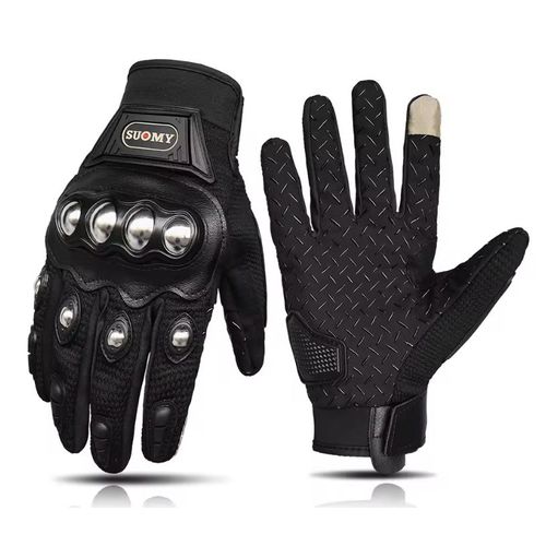 قفاز دراجة نارية أسود