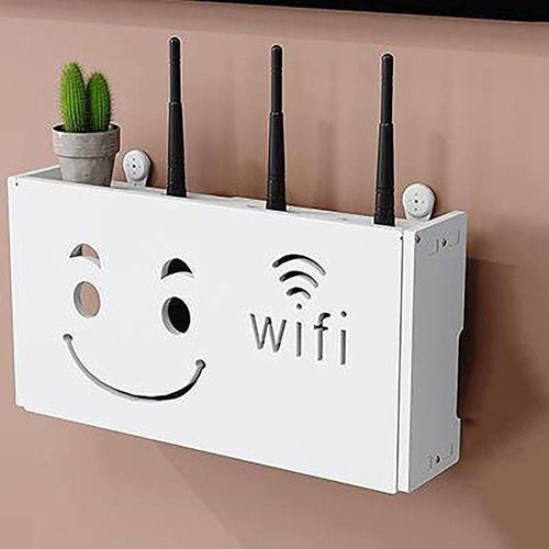 Support Mural pour Routeur WiFi - Design Sourire