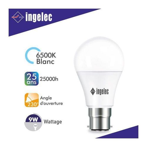 Lampe LED A60 11W B22 - Lumière blanche