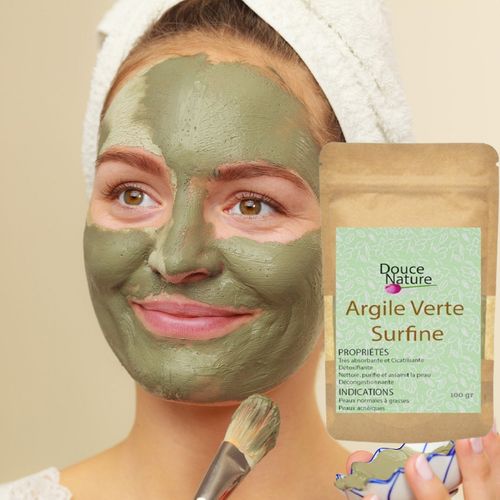 Argile Verte Surfine. Purifiante, Cicatrisante, Adoucissante, Masque Visage