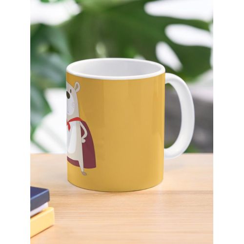 Ours de dessin animé mignon Super héros Mug classique