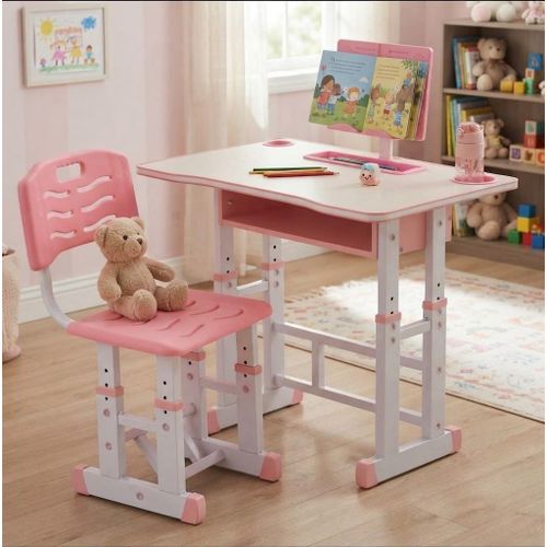 Ensemble bureau et chaise réglables pour enfants (Assemblage requis )