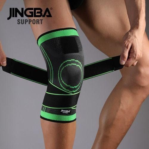 BANDE KNEE SUPPORT Green color Easy to wear suitable for any sports