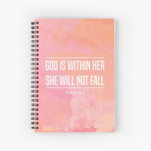 Christian Quote Spiral Notebook Bloc note