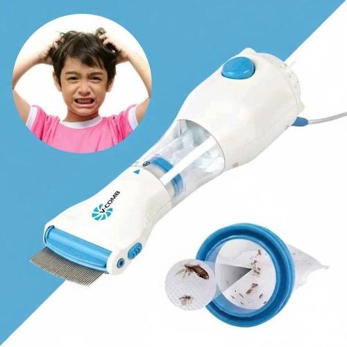 V COMB Peigne lectrique Anti-Poux et Anti-Lentes Solution Instantane Sre et Rutilisable