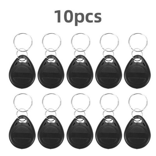 10 Porte-clés RFID 125KHz T5577 réinscriptibles - Copie de badge - Clones d'accès - couleur aléatoire