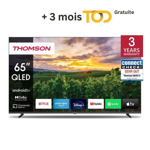 Google TV 50 QLED Side Feet + 3mois tod gratuite