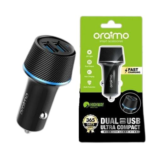 Chargeur de Voiture 5.0V/2.1A, LED Light, Dual USB