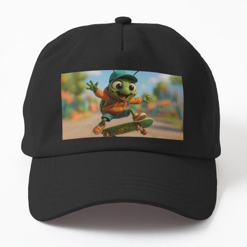 Chrysomèle patineuse du concombre casquette noire personnalisé