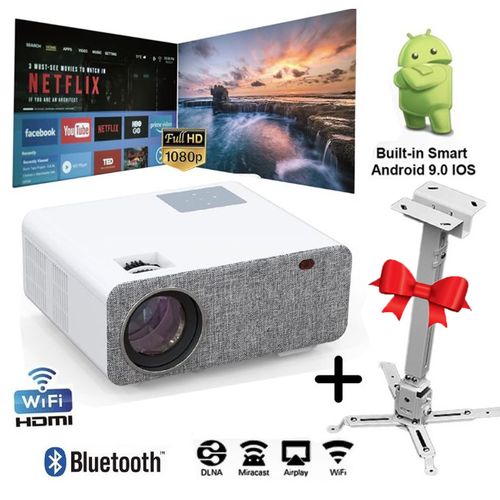 SD500 WIFI Android 9.0 Projecteur Avec Support Plafonnier Free