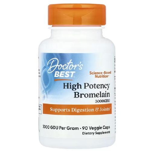 High Potency Bromelain, 500 mg, 90 Veggie Caps
