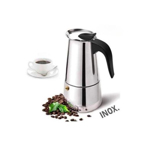 Cafetière Expresso En Acier Inoxydable, Machine À Café Moka 2 Tasses