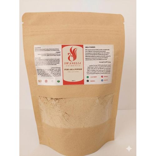 Poudre d'Amla Indienne Pure 100% Naturelle - 250g - Soin Cheveux, Volume & Anti-Chute